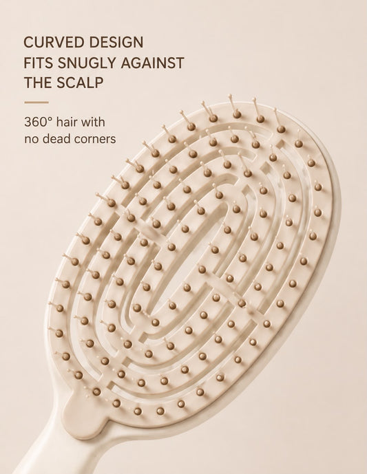Nova & Co™ Luxury Self-Cleaning Hair Brush