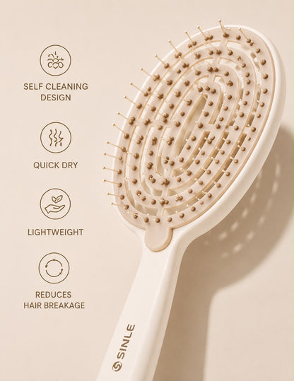 Nova & Co™ Luxury Self-Cleaning Hair Brush